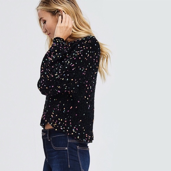 NEW Chenille Confetti Turtleneck Knit Sweater - Picture 5 of 7